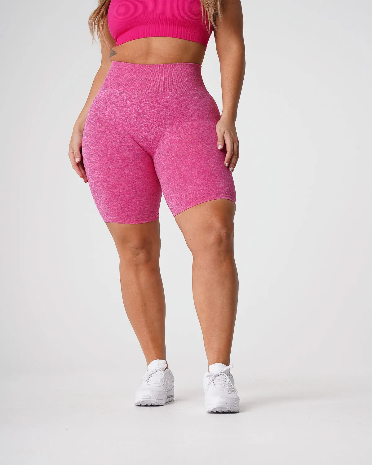 Fuchsia Scrunch Seamless Shorts