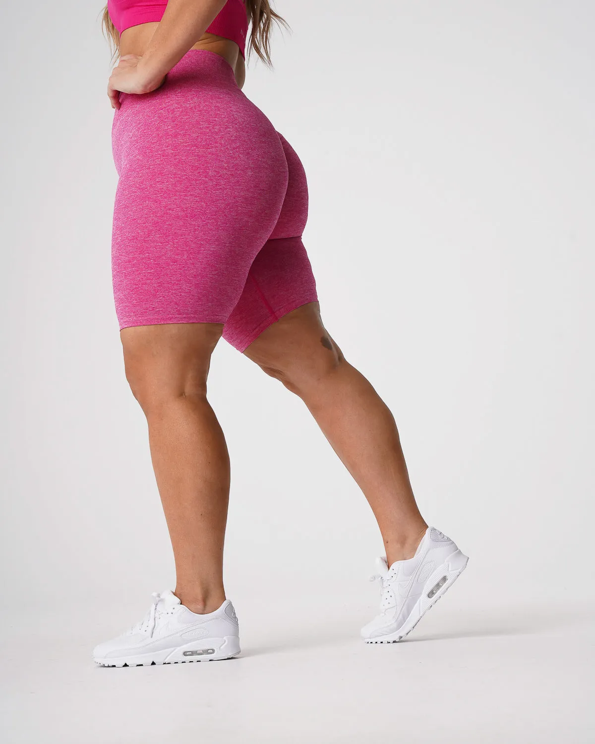 Fuchsia Scrunch Seamless Shorts