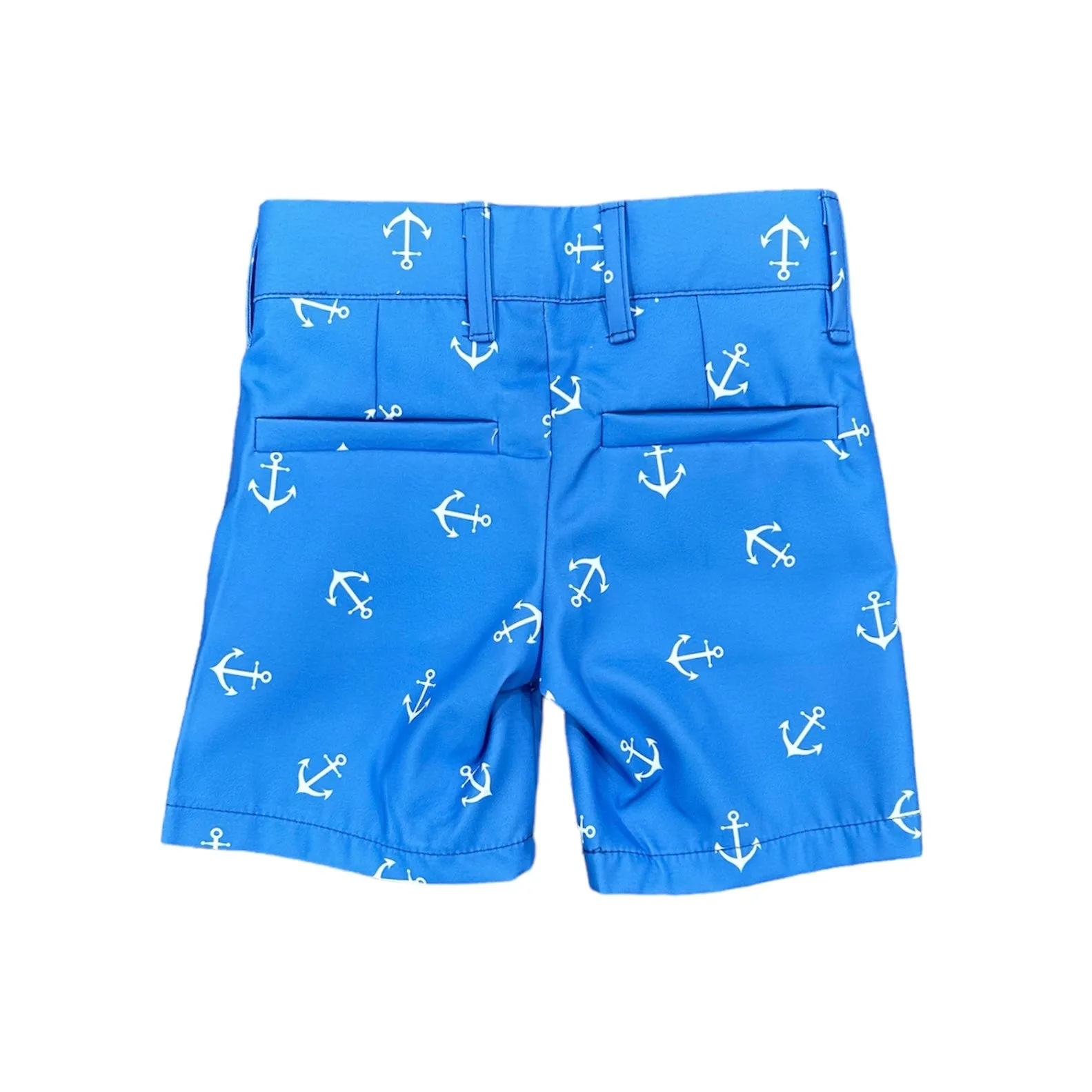 Golf Shorts - French Blue Anchors
