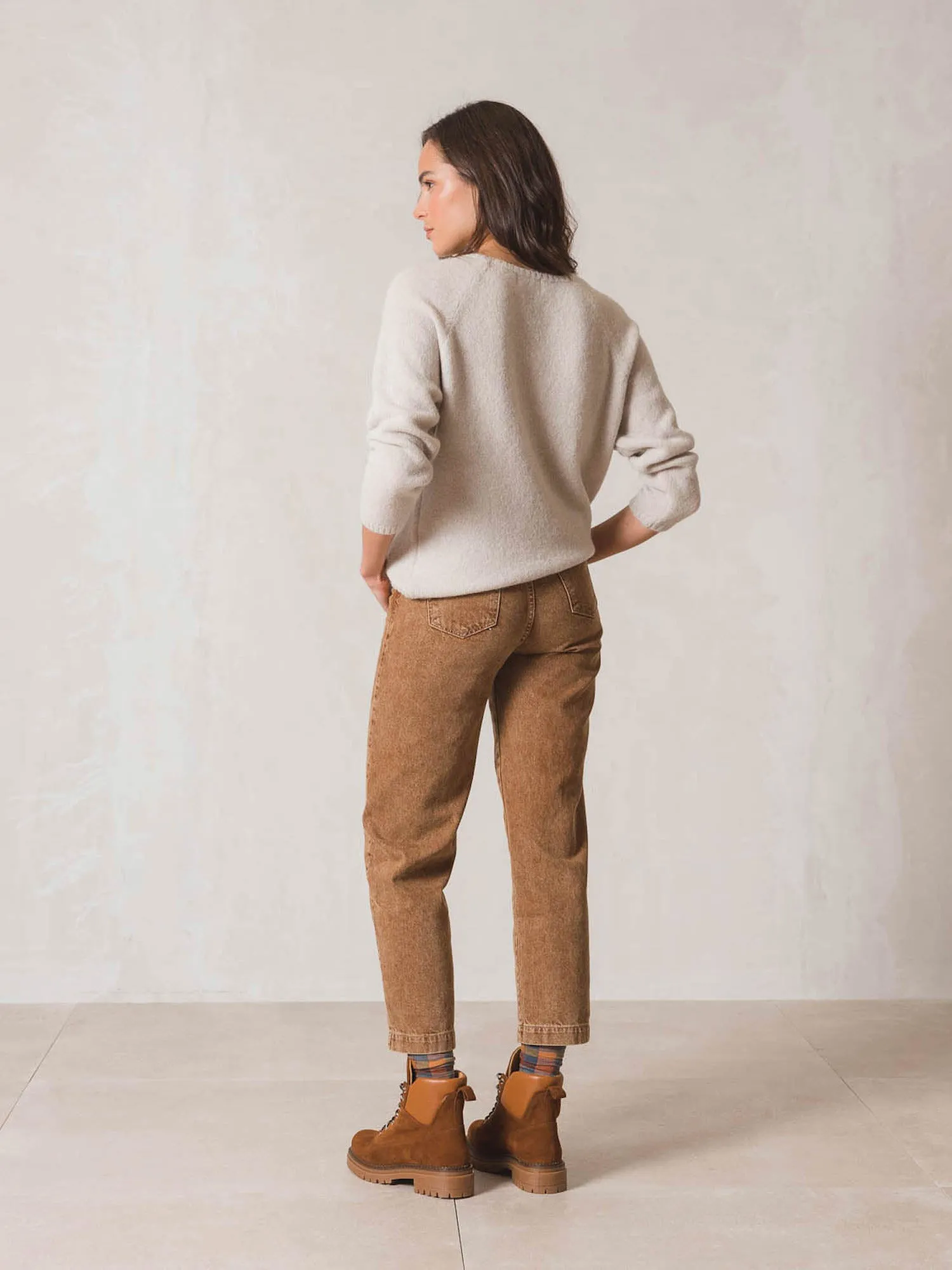 INDI & COLD Pullover Beige V neck