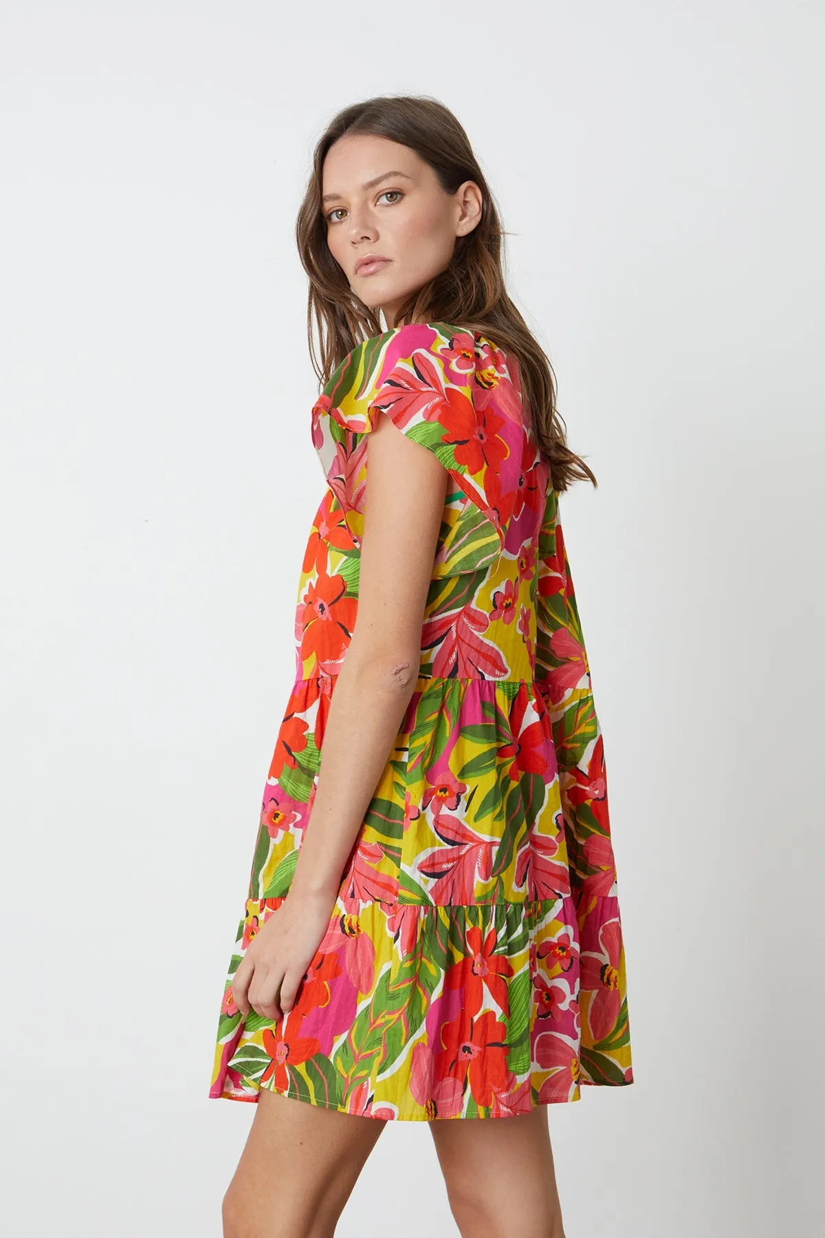 MAEVE PRINTED TIERED DRESS