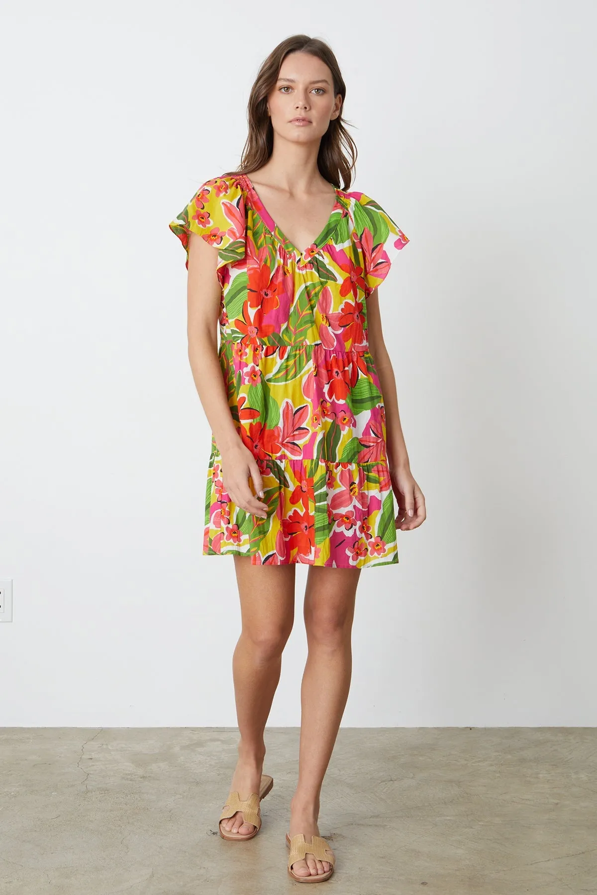 MAEVE PRINTED TIERED DRESS