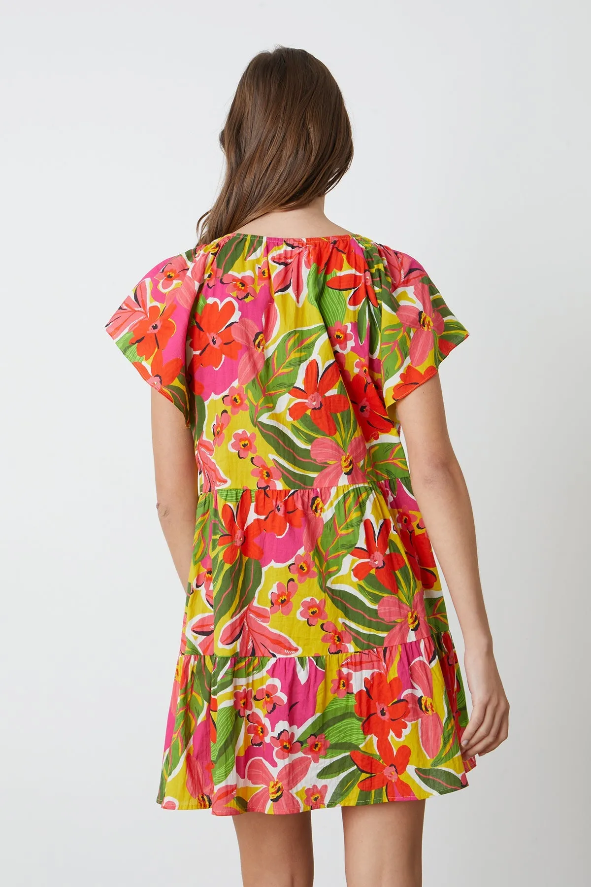 MAEVE PRINTED TIERED DRESS