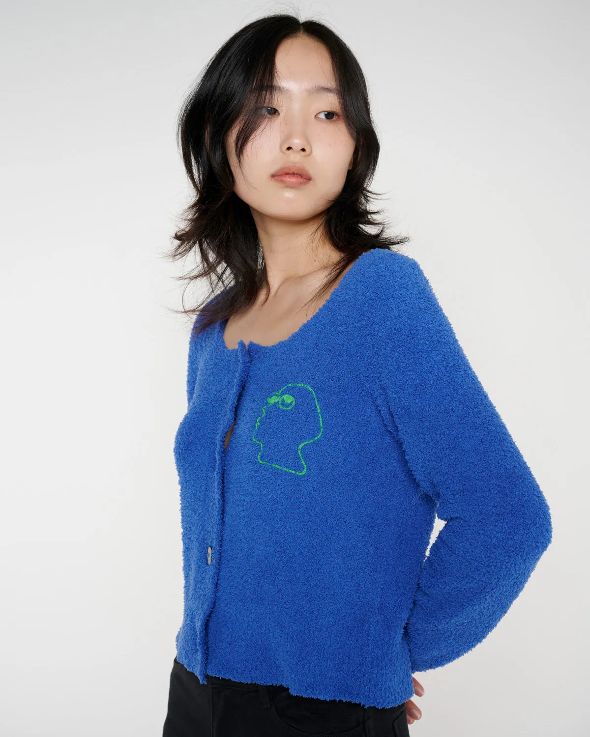 Mantis Pill Cardigan - Royal Blue