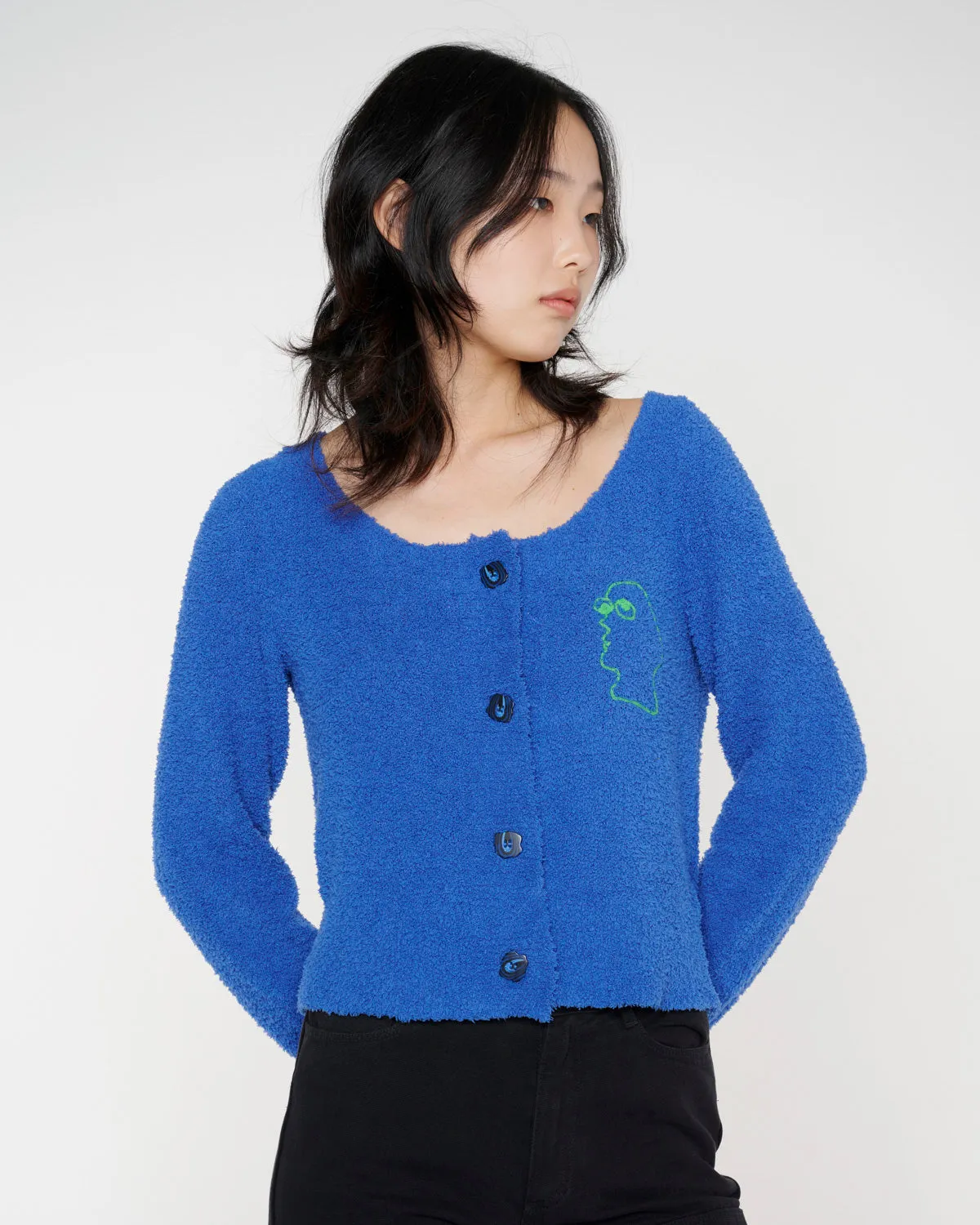 Mantis Pill Cardigan - Royal Blue