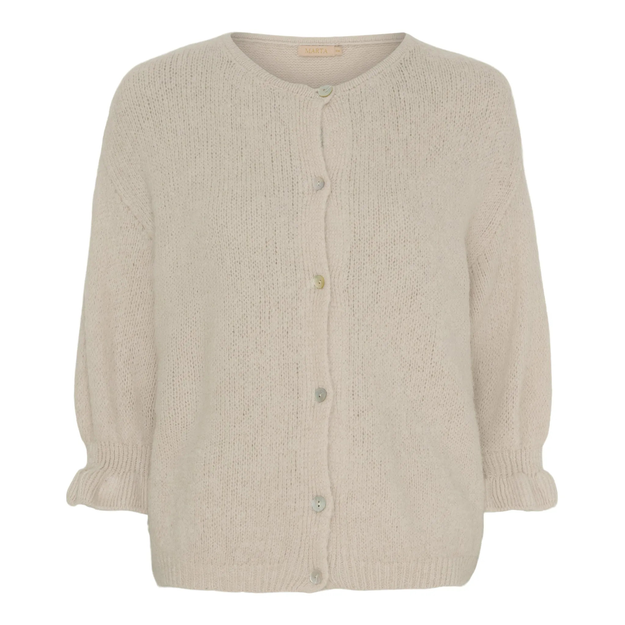 Elegant Beige Knit Sweater by Marta du Chateau - Juliana Collection