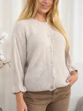 Elegant Beige Knit Sweater by Marta du Chateau - Juliana Collection