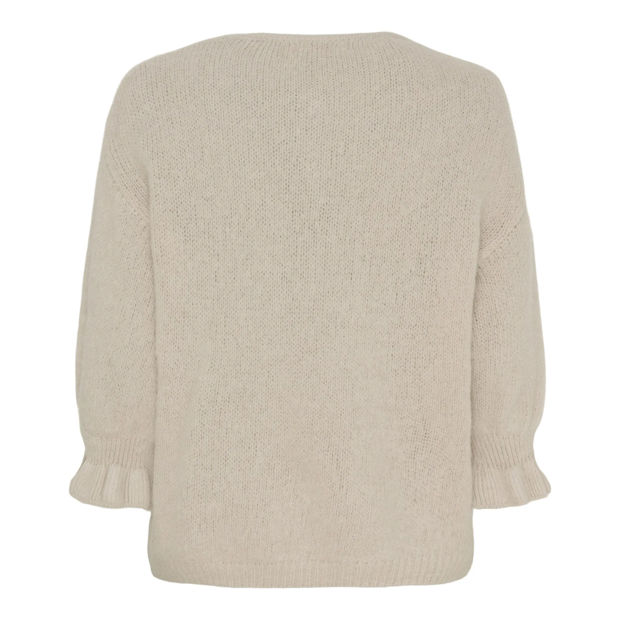 Elegant Beige Knit Sweater by Marta du Chateau - Juliana Collection