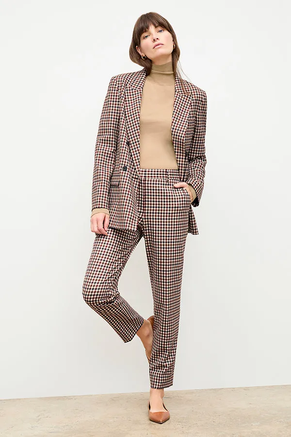 Mejia Pant - Windowpane Sharkskin :: Multi