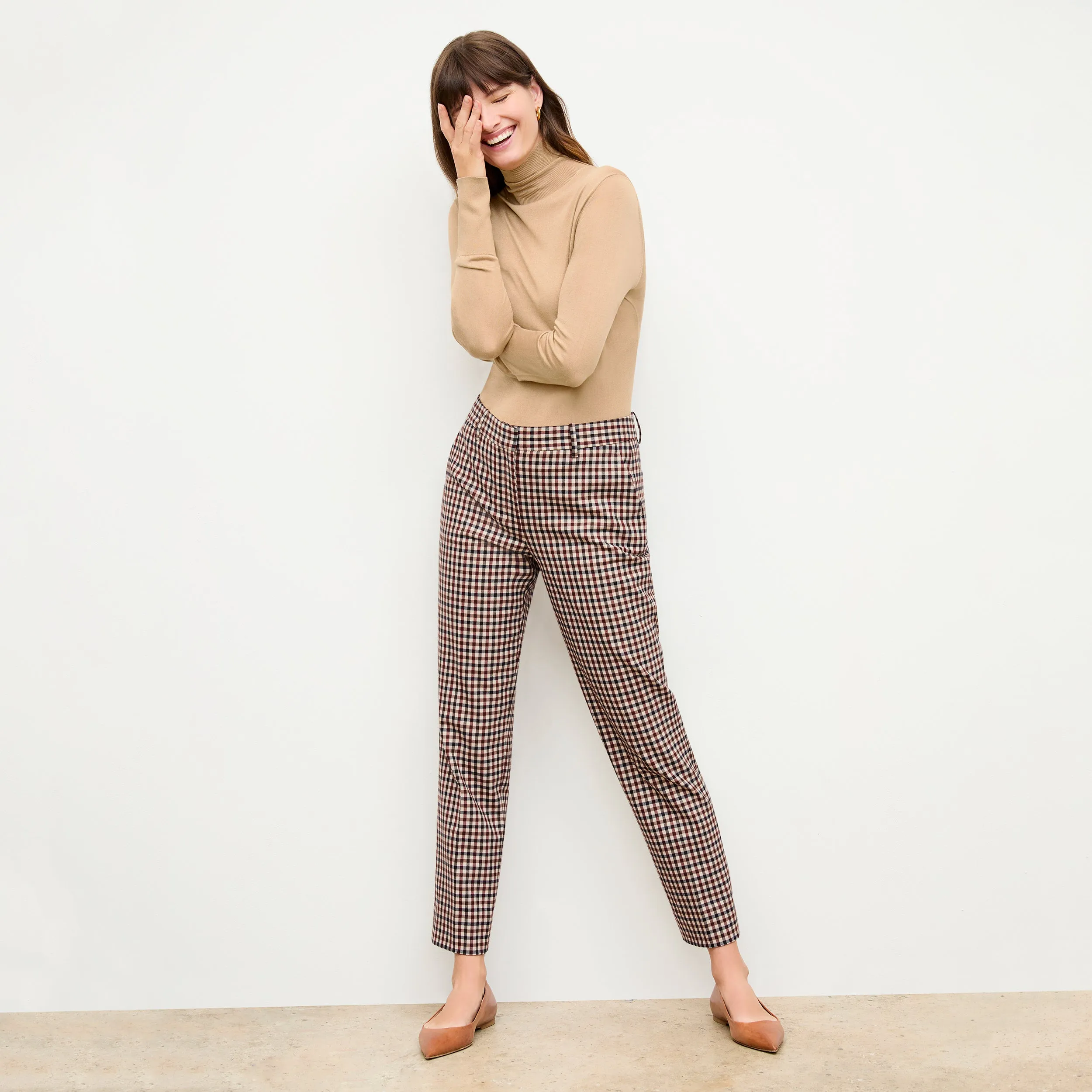 Mejia Pant - Windowpane Sharkskin :: Multi