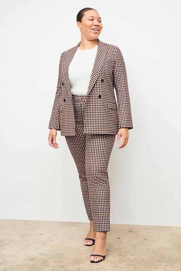 Mejia Pant - Windowpane Sharkskin :: Multi