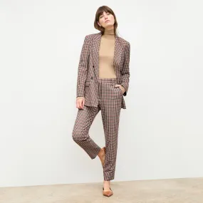 Mejia Pant - Windowpane Sharkskin :: Multi