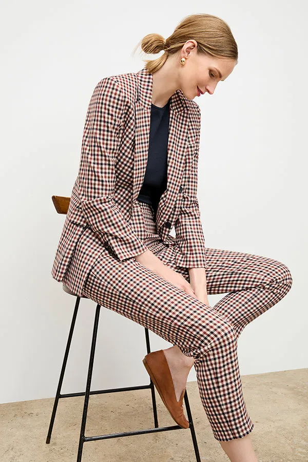 Mejia Pant - Windowpane Sharkskin :: Multi