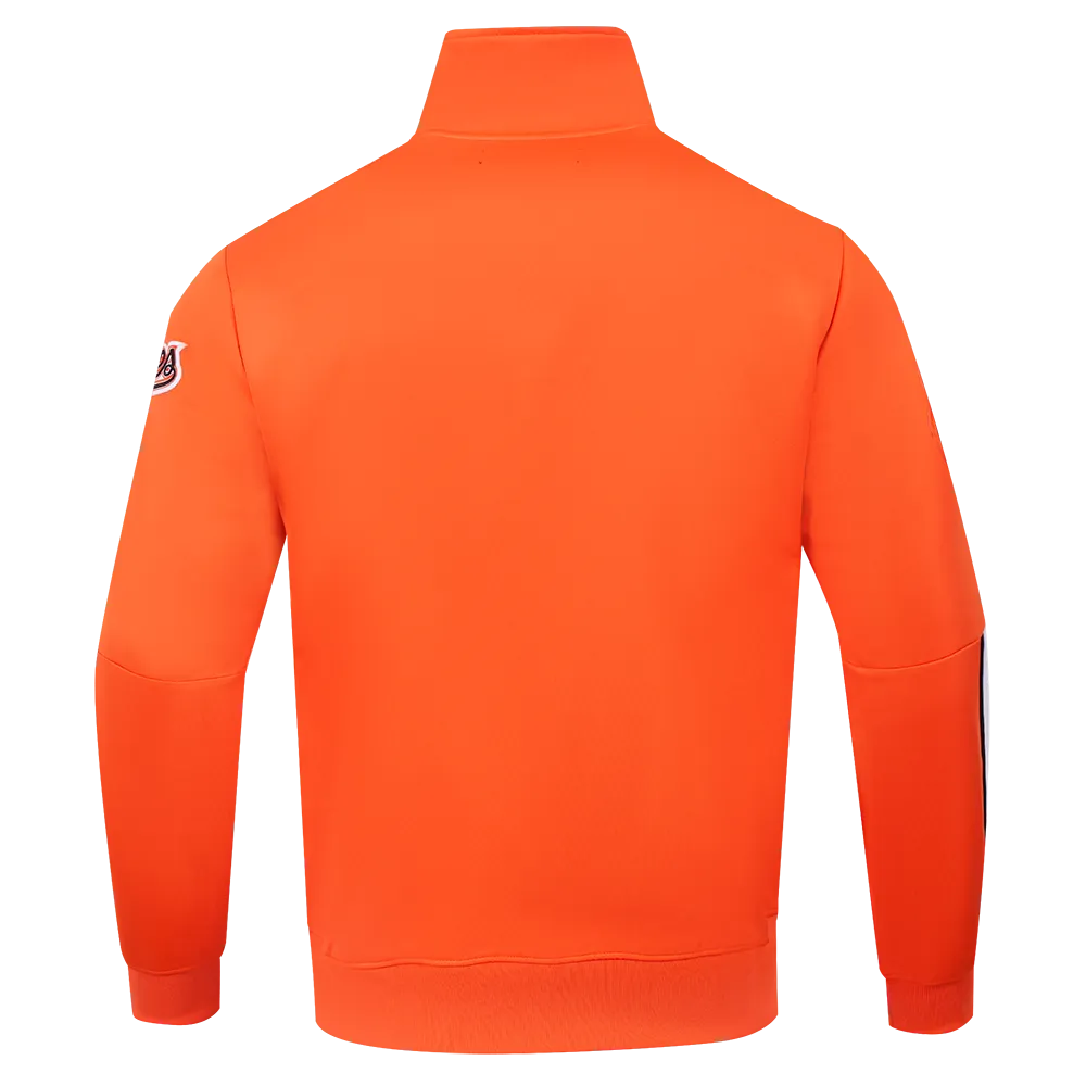MLB BALTIMORE ORIOLES CLASSIC MEN'S DK TRACK JACKET (ORANGE)
