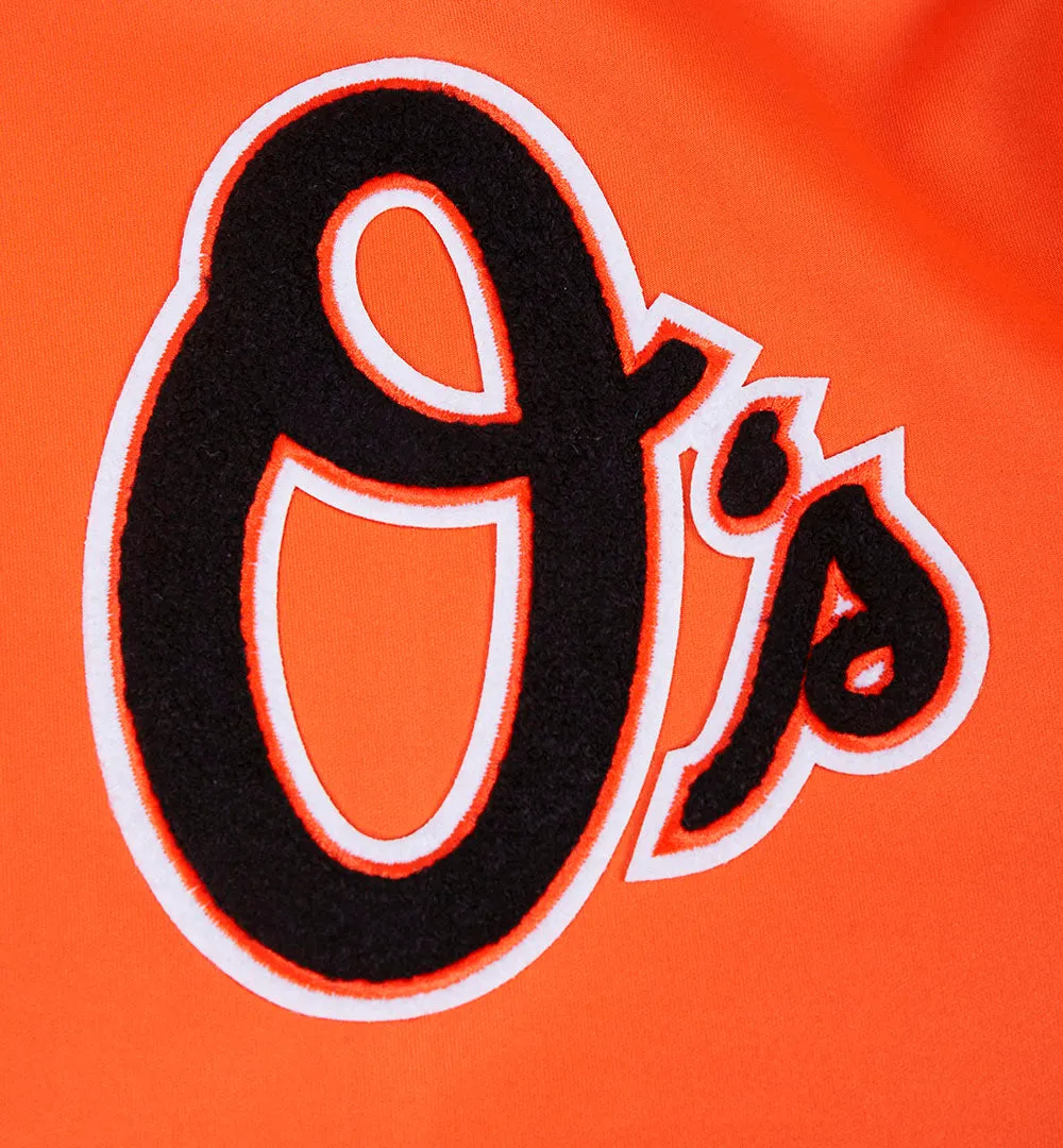 MLB BALTIMORE ORIOLES CLASSIC MEN'S DK TRACK JACKET (ORANGE)