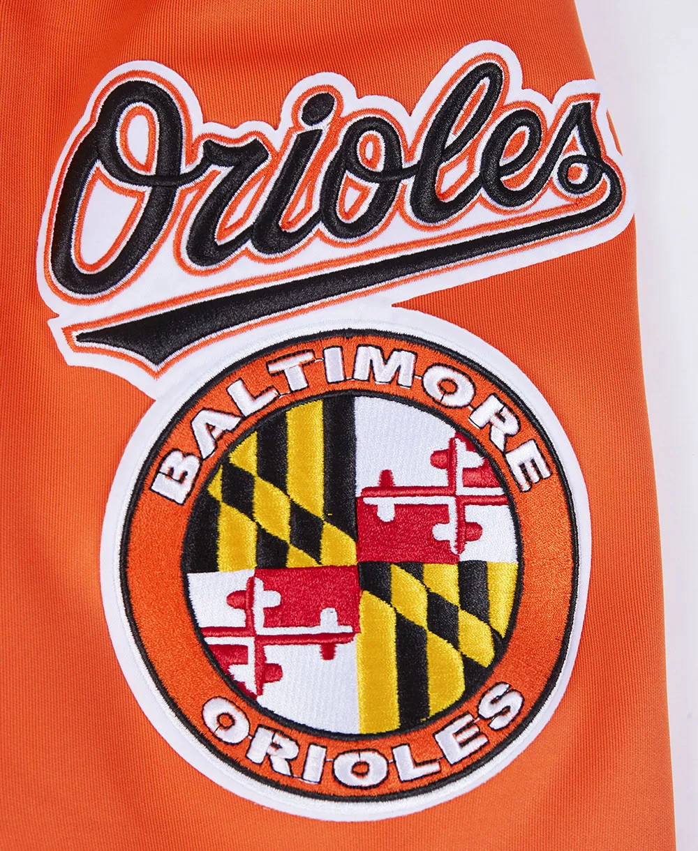 MLB BALTIMORE ORIOLES CLASSIC MEN'S DK TRACK JACKET (ORANGE)