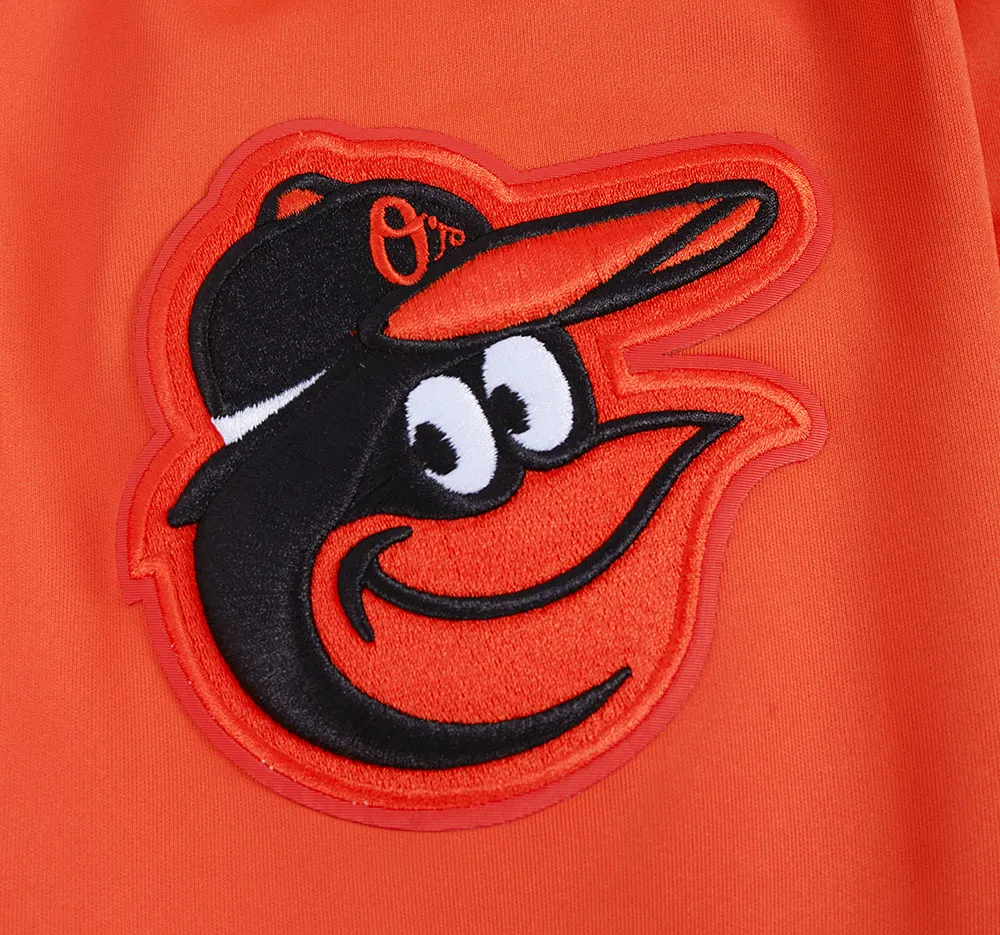 MLB BALTIMORE ORIOLES CLASSIC MEN'S DK TRACK JACKET (ORANGE)