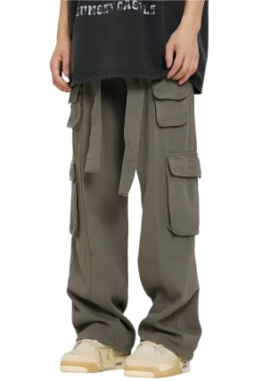 Multi Pocket Straight Trousers