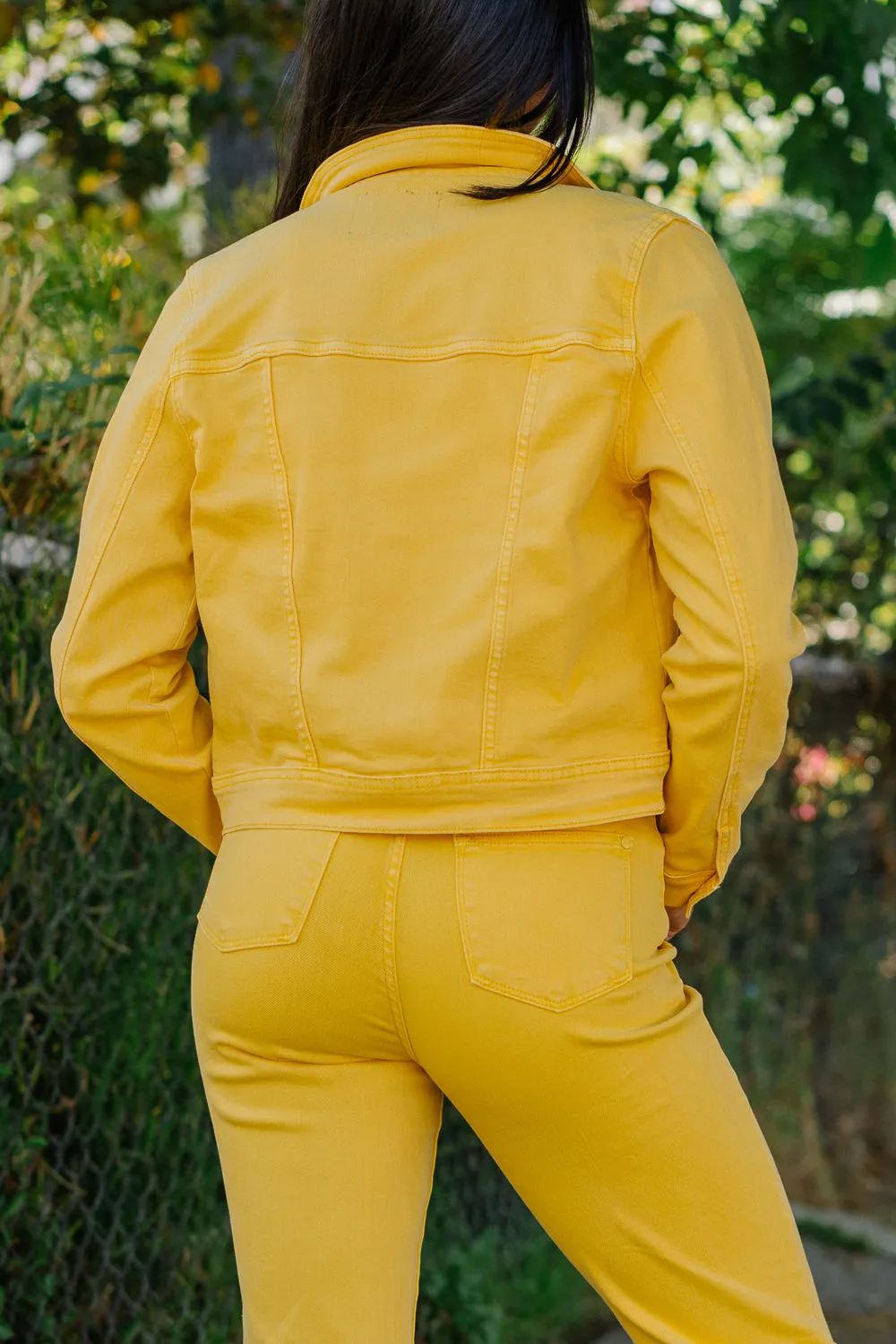 Nora Summertime Yellow Denim Jacket