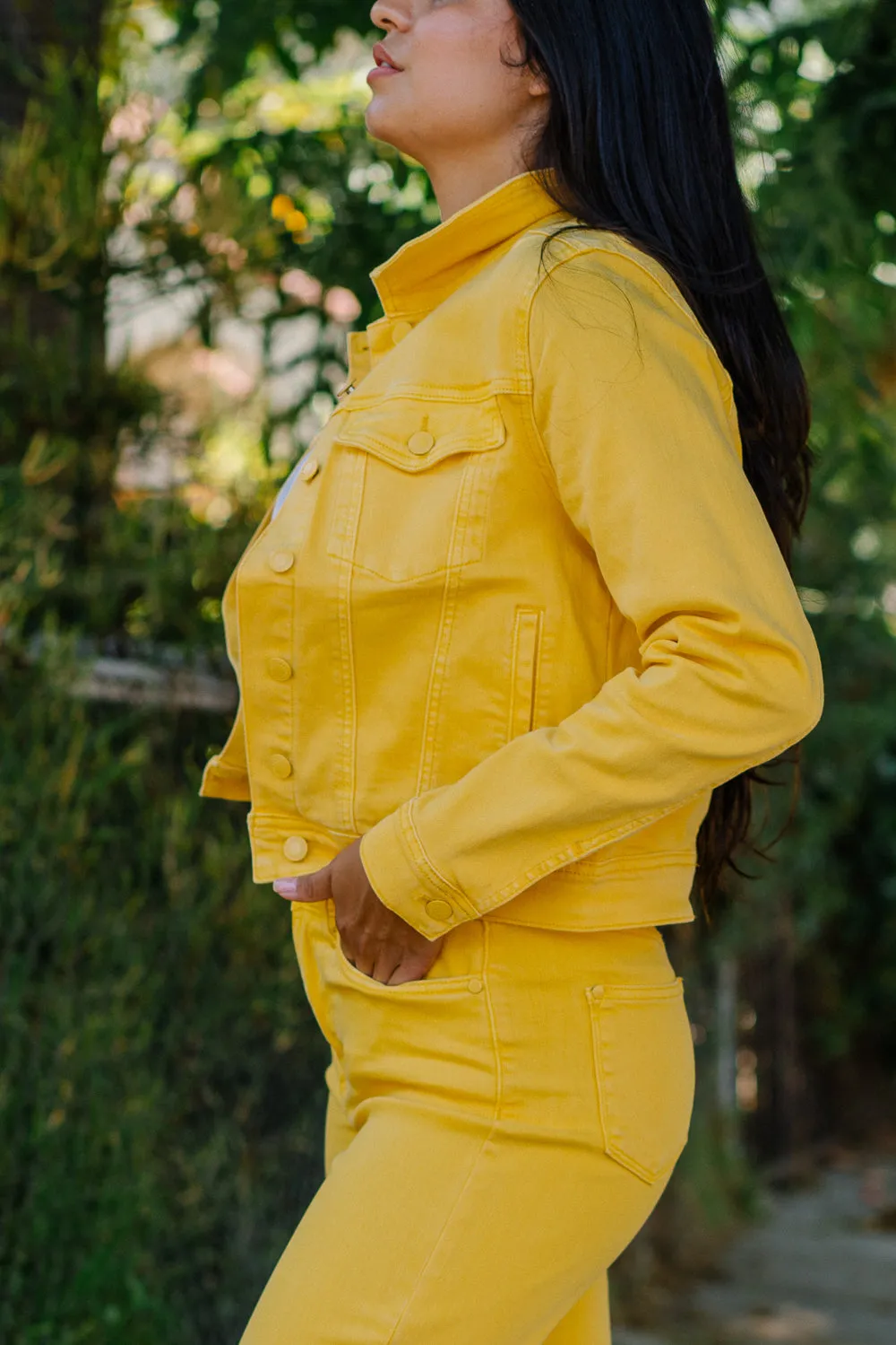 Nora Summertime Yellow Denim Jacket