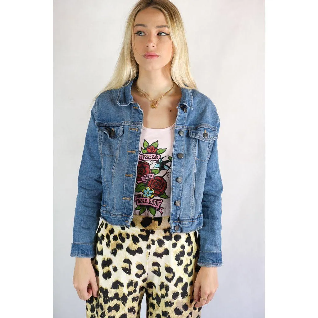 Old Navy Kids Denim Jean Jacket - Size 14
