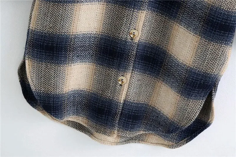 OVERSIZED PLAID COAT
