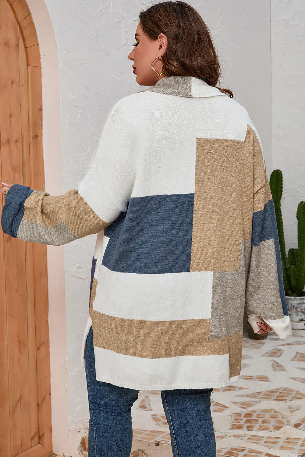 Plus Size Color Block Long Sleeve Cardigan: Style, Comfort, and Savings