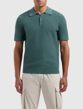 Pure Path Structure Knitwear Polo