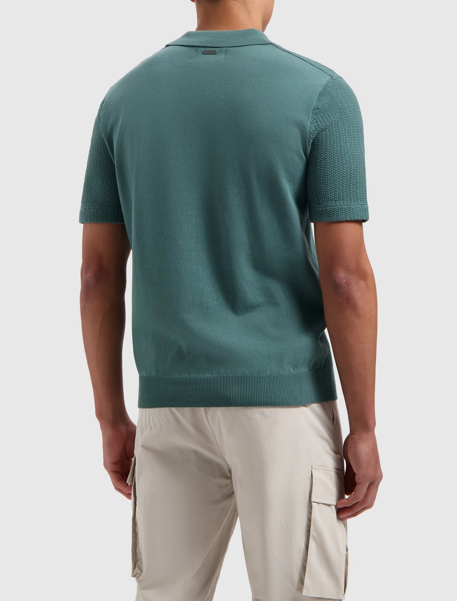 Pure Path Structure Knitwear Polo