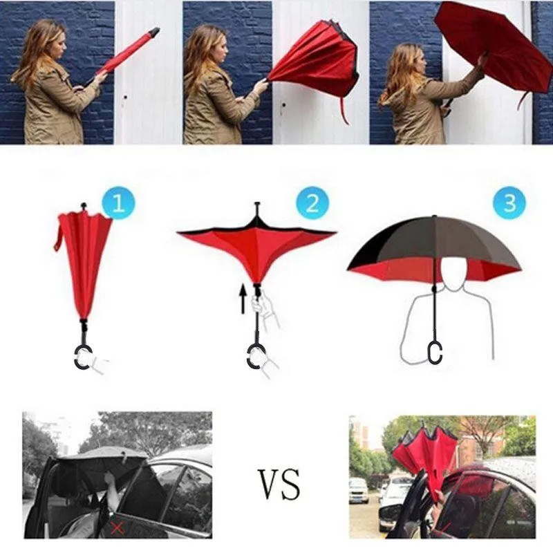 Reverse Folding Umbrella