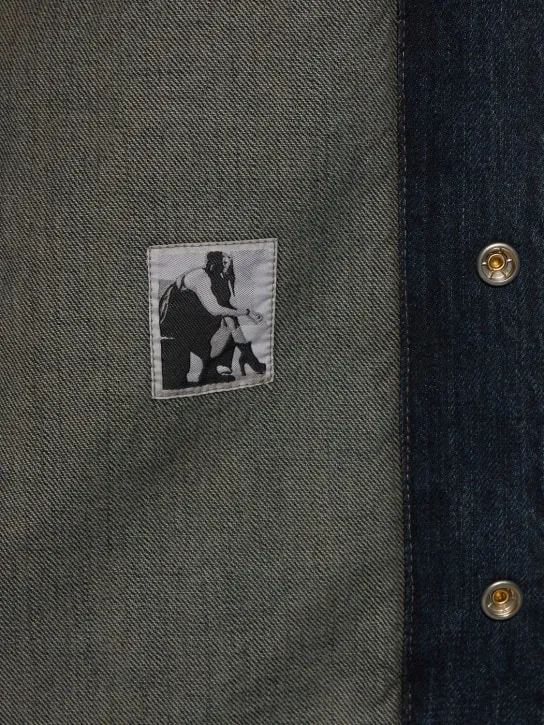Rick Owens DRKSHDW   Gradient denim jacket 