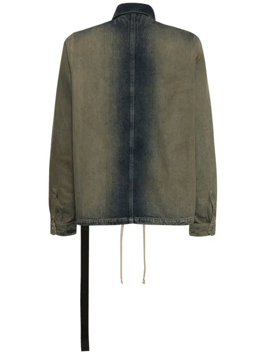 Rick Owens DRKSHDW   Gradient denim jacket 