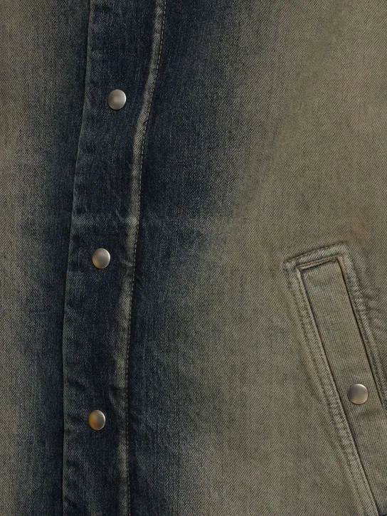 Rick Owens DRKSHDW   Gradient denim jacket 