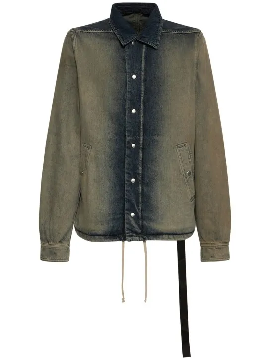 Rick Owens DRKSHDW   Gradient denim jacket 