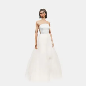 Rounded bustier   A-line tulle