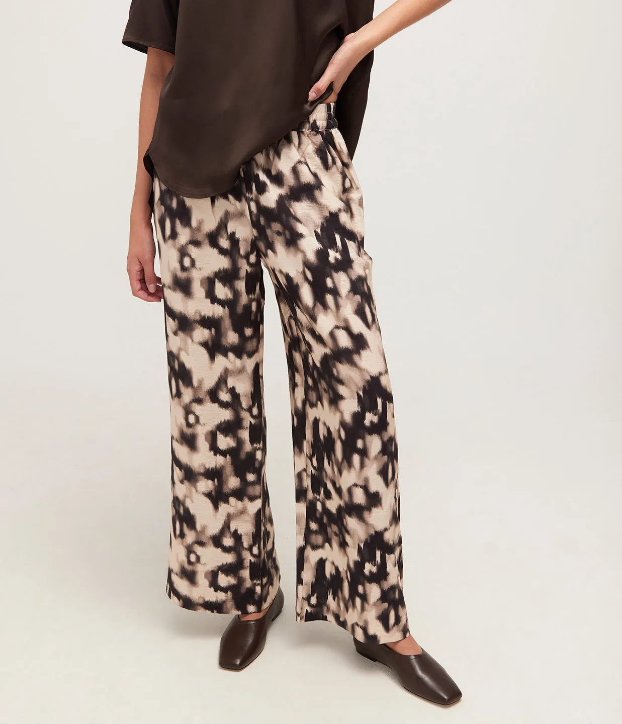 Sahelena Wide Leg Pants in Animalier