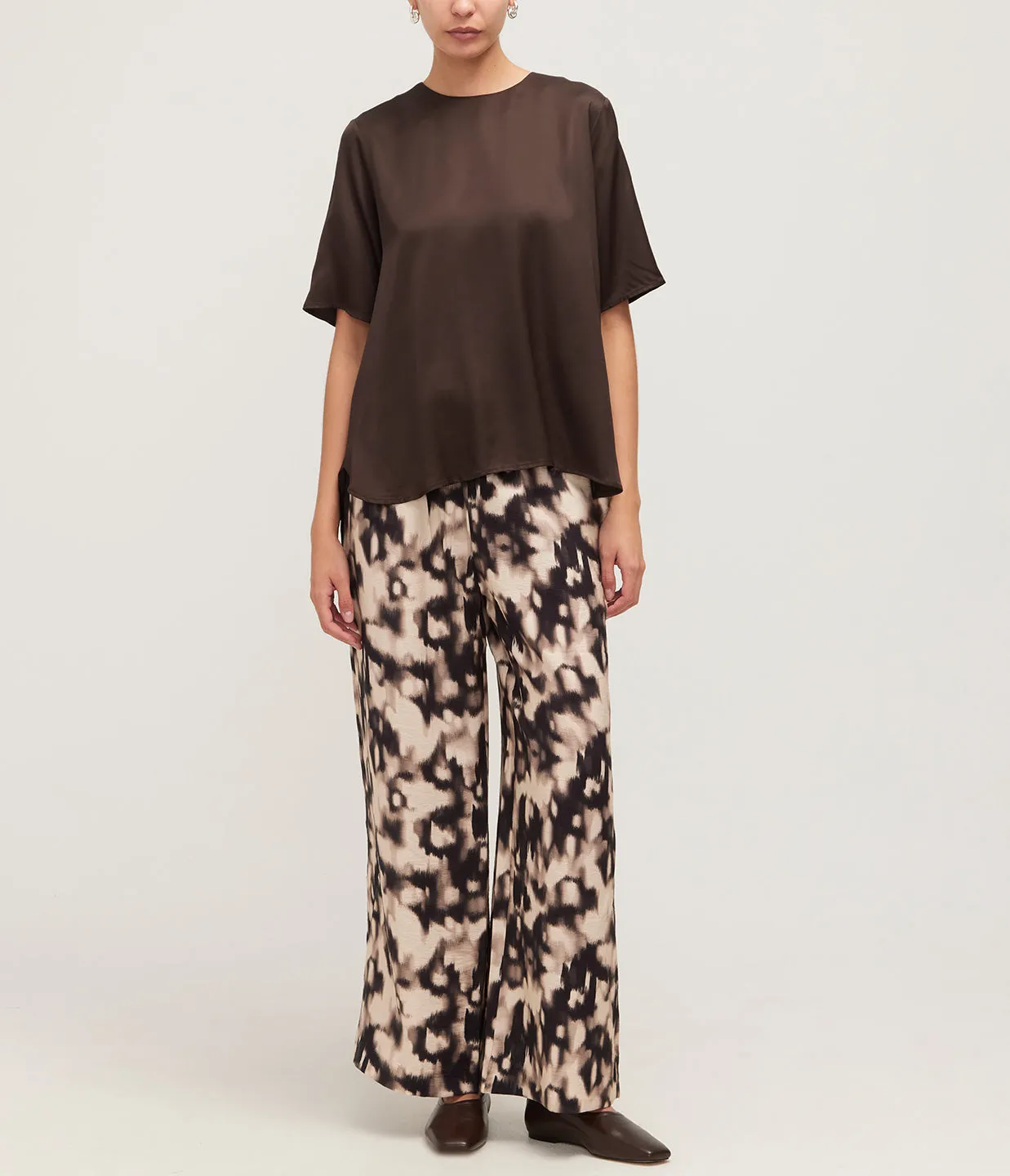 Sahelena Wide Leg Pants in Animalier