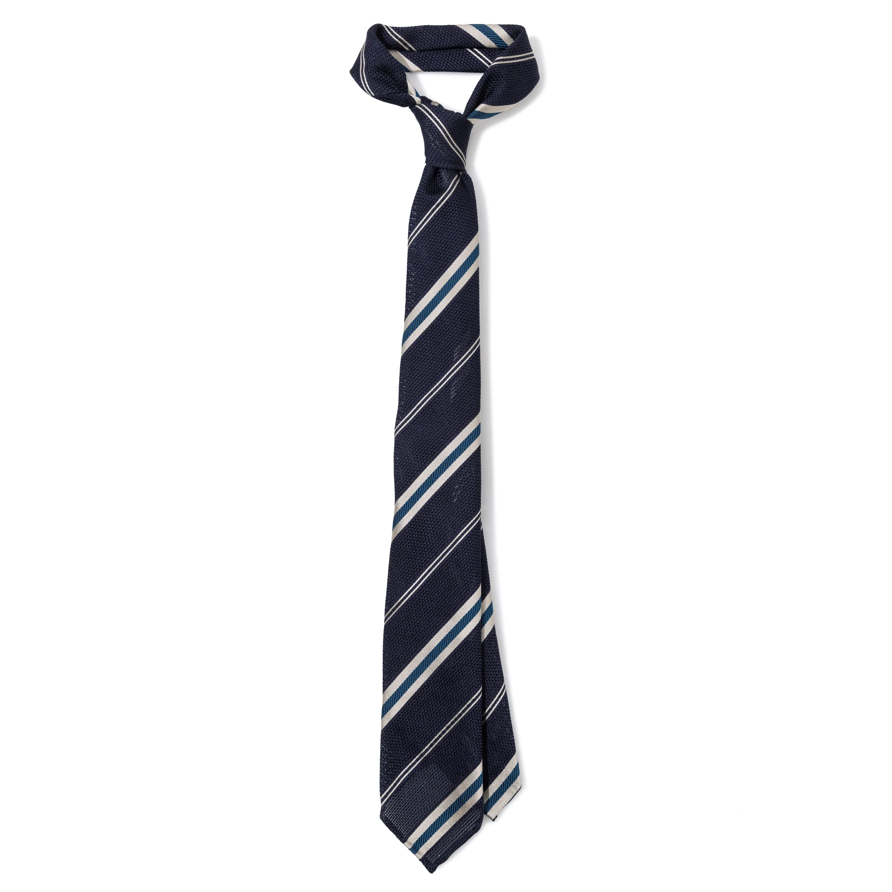 Silk Grenadine Stripe Seven-fold Tie