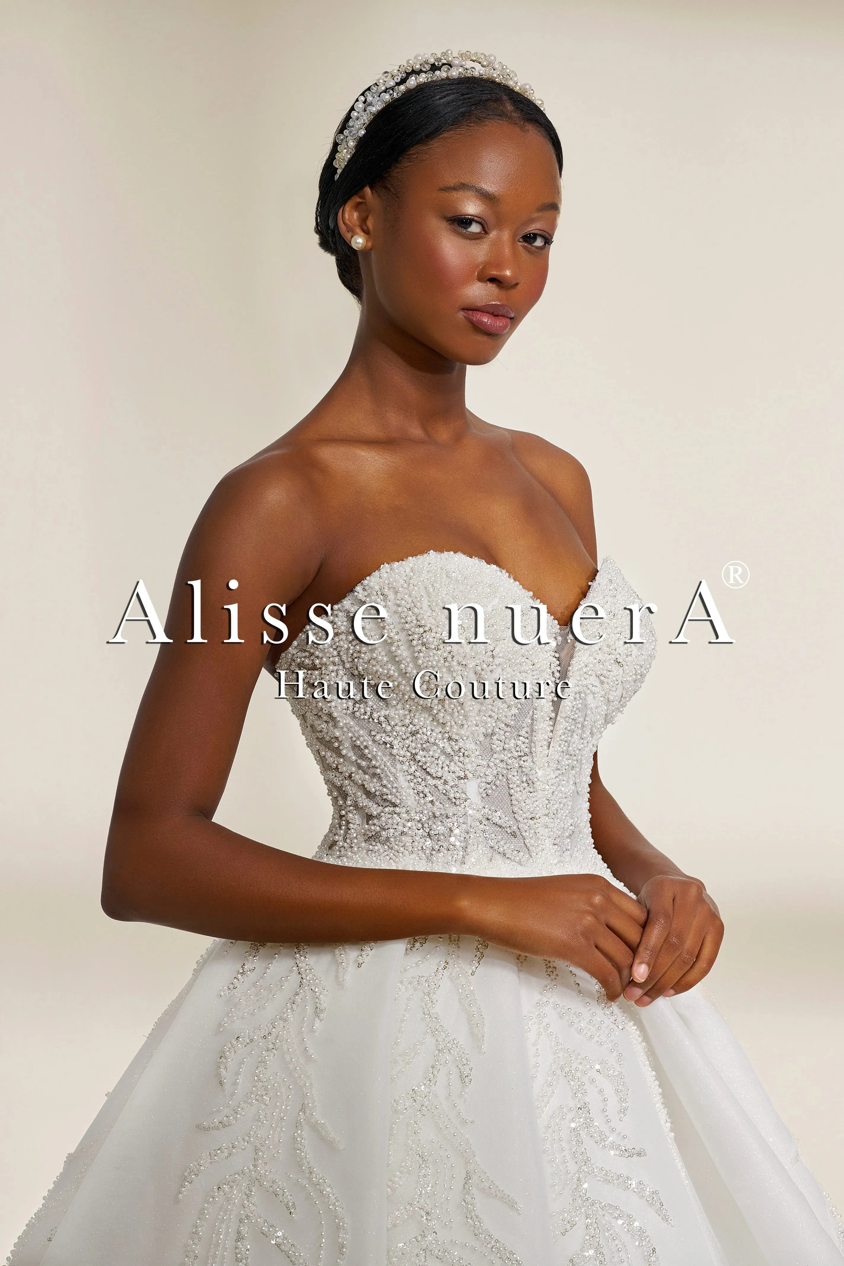 Strapless Sweetheart A-Line Wedding Dress with Long Train