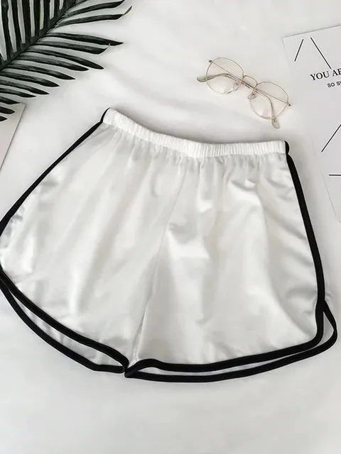 Striped Sports Shorts for Women