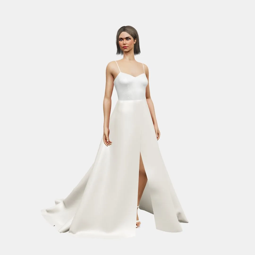 Sweatheart   A-line wrapped
