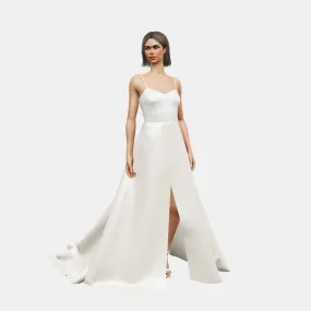 Sweatheart   A-line wrapped