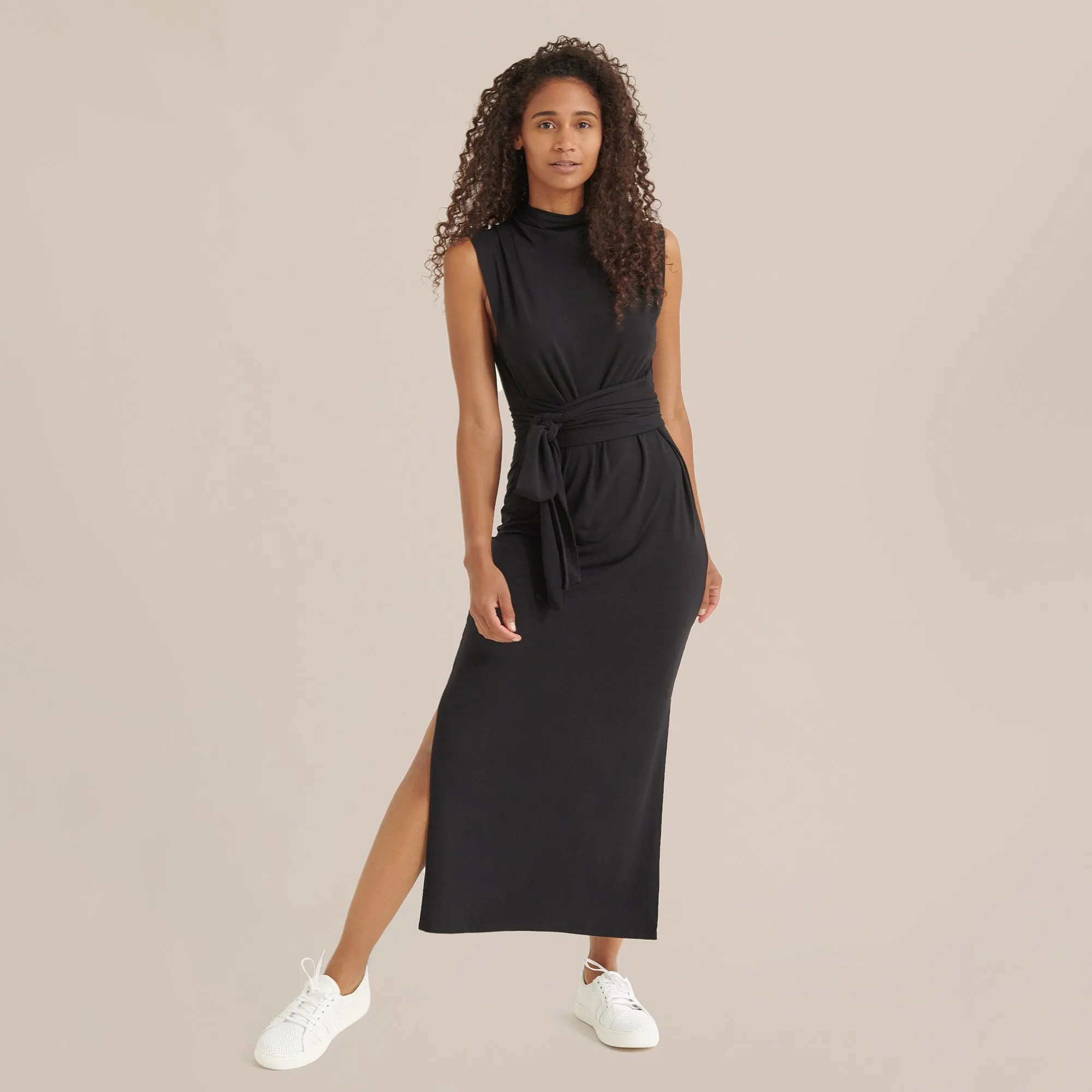 Teagan Sleeveless Tie-Front Dress