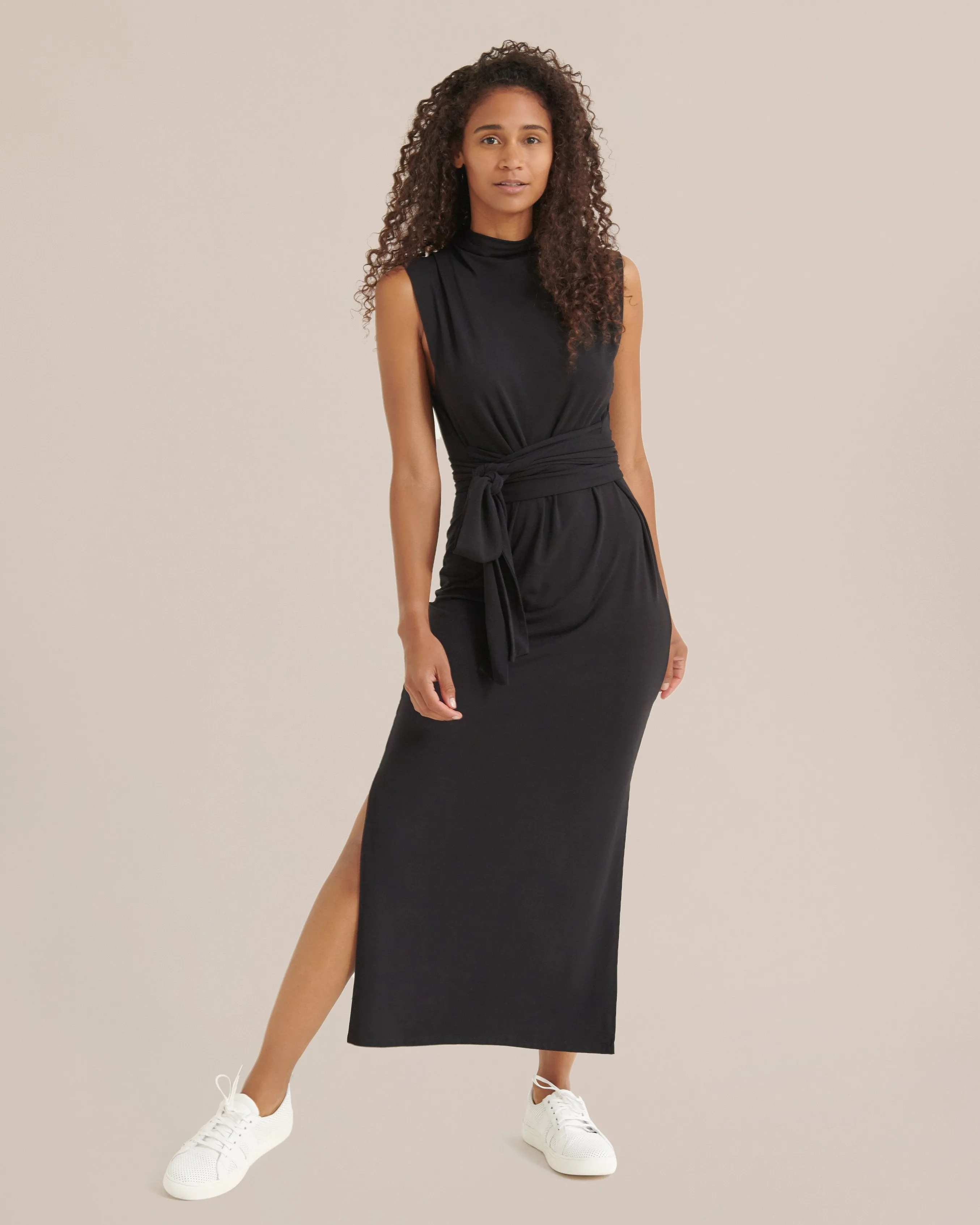 Teagan Sleeveless Tie-Front Dress