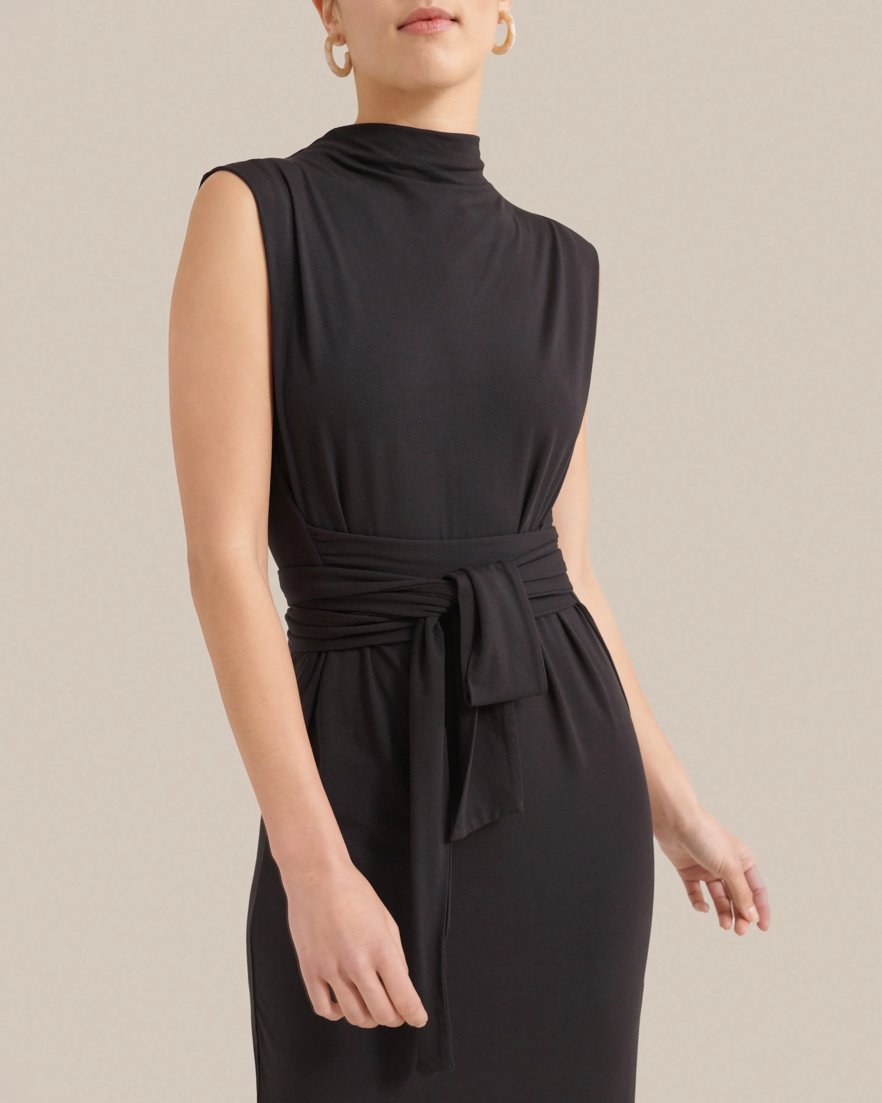Teagan Sleeveless Tie-Front Dress