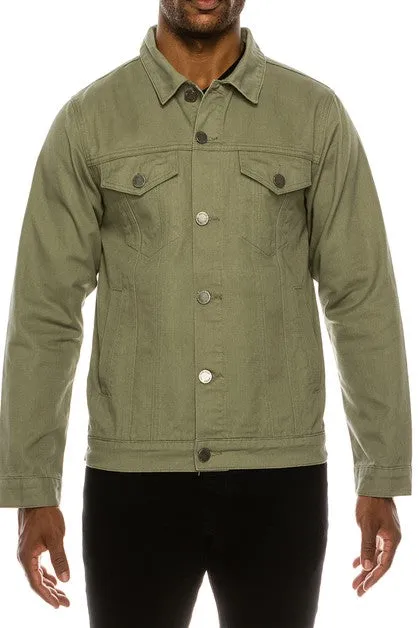 World Tour Colored Denim Jacket - Jade
